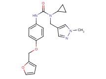 N-cyclopropyl-N'-[4-(2-furylmethoxy)phenyl]-N-[(1-methyl-1H-pyrazol-4-yl)methyl]urea