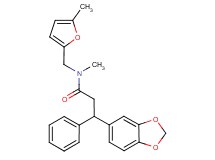 3-(1,3-benzodioxol-5-yl)-N-methyl-N-[(5-methyl-2-furyl)methyl]-3-phenylpropanamide