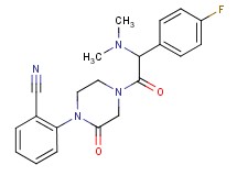 2-{4-[(dimethylamino)(4-fluorophenyl)acetyl]-2-oxo-1-piperazinyl}benzonitrile