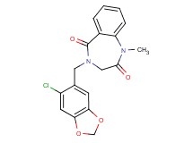 4-[(6-chloro-1,3-benzodioxol-5-yl)methyl]-1-methyl-3,4-dihydro-1H-1,4-benzodiazepine-2,5-dione