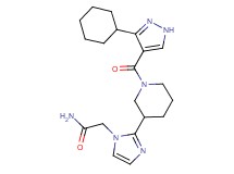 2-(2-{1-[(3-cyclohexyl-1H-pyrazol-4-yl)carbonyl]piperidin-3-yl}-1H-imidazol-1-yl)acetamide