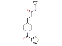 N-cyclopropyl-3-[1-(3-thienylcarbonyl)-4-piperidinyl]propanamide