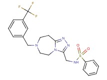 N-({7-[3-(trifluoromethyl)benzyl]-6,7,8,9-tetrahydro-5H-[1,2,4]triazolo[4,3-d][1,4]diazepin-3-yl}methyl)benzenesulfonamide