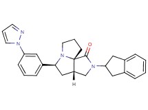 (3aS*,5S*,9aS*)-2-(2,3-dihydro-1H-inden-2-yl)-5-[3-(1H-pyrazol-1-yl)phenyl]hexahydro-7H-pyrrolo[3,4-g]pyrrolizin-1(2H)-one
