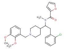 N-{2-(2-chlorophenyl)-1-[1-(2,3-dimethoxybenzyl)-4-piperidinyl]ethyl}-N-methyl-2-furamide