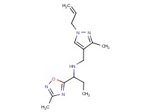 N-[(1-allyl-3-methyl-1H-pyrazol-4-yl)methyl]-1-(3-methyl-1,2,4-oxadiazol-5-yl)propan-1-amine
