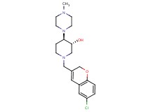 (3R*,4R*)-1-[(6-chloro-2H-chromen-3-yl)methyl]-4-(4-methyl-1-piperazinyl)-3-piperidinol