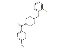 5-{[4-(2-fluorobenzyl)-1-piperidinyl]carbonyl}-2-pyridinamine