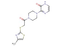 3-(4-{[(4-methyl-1,3-thiazol-2-yl)thio]acetyl}piperazin-1-yl)pyrazin-2(1H)-one