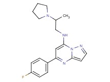 5-(4-fluorophenyl)-N-[2-(1-pyrrolidinyl)propyl]pyrazolo[1,5-a]pyrimidin-7-amine