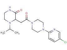 3-{2-[4-(5-chloro-2-pyridinyl)-1-piperazinyl]-2-oxoethyl}-4-isopropyl-2-piperazinone