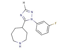 4-[1-(3-fluorophenyl)-1H-1,2,4-triazol-5-yl]azepane