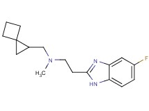 [2-(5-fluoro-1H-benzimidazol-2-yl)ethyl]methyl(spiro[2.3]hex-1-ylmethyl)amine bis(trifluoroacetate)