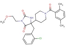 5-(2-chlorobenzyl)-5-[1-(2,5-dimethylbenzoyl)-4-piperidinyl]-3-(2-methoxyethyl)-2,4-imidazolidinedione