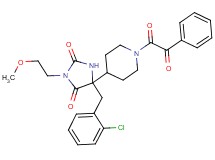 5-(2-chlorobenzyl)-3-(2-methoxyethyl)-5-{1-[oxo(phenyl)acetyl]-4-piperidinyl}-2,4-imidazolidinedione