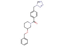3-(benzyloxy)-1-[4-(1H-tetrazol-1-ylmethyl)benzoyl]piperidine