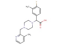 (4-fluoro-3-methylphenyl){4-[(3-methylpyridin-2-yl)methyl]piperazin-1-yl}acetic acid