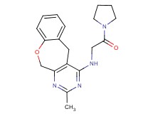 2-methyl-N-(2-oxo-2-pyrrolidin-1-ylethyl)-5,11-dihydro[1]benzoxepino[3,4-d]pyrimidin-4-amine