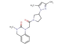1-{2-[3-(3,5-dimethyl-1H-pyrazol-1-yl)-1-pyrrolidinyl]-2-oxoethyl}-3-methyl-3,4-dihydro-2(1H)-quinazolinone