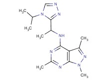 N-[1-(4-isopropyl-4H-1,2,4-triazol-3-yl)ethyl]-1,3,6-trimethyl-1H-pyrazolo[3,4-d]pyrimidin-4-amine