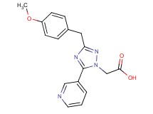 [3-(4-methoxybenzyl)-5-pyridin-3-yl-1H-1,2,4-triazol-1-yl]acetic acid
