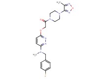 N-(4-fluorobenzyl)-N-methyl-6-{2-[4-(4-methyl-1,2,5-oxadiazol-3-yl)-1-piperazinyl]-2-oxoethoxy}-3-pyridazinamine