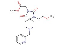 methyl [1-(2-methoxyethyl)-2,4-dioxo-8-(2-pyridinylmethyl)-1,3,8-triazaspiro[4.5]dec-3-yl]acetate