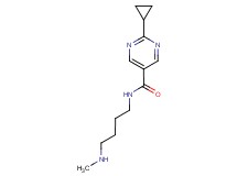 2-cyclopropyl-N-[4-(methylamino)butyl]pyrimidine-5-carboxamide