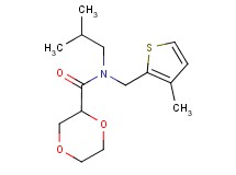 N-isobutyl-N-[(3-methyl-2-thienyl)methyl]-1,4-dioxane-2-carboxamide