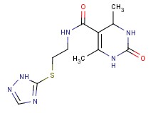 4,6-dimethyl-2-oxo-N-[2-(1H-1,2,4-triazol-5-ylthio)ethyl]-1,2,3,4-tetrahydropyrimidine-5-carboxamide