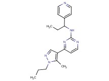 4-(5-methyl-1-propyl-1H-pyrazol-4-yl)-N-(1-pyridin-4-ylpropyl)pyrimidin-2-amine