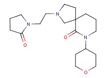 2-[2-(2-oxo-1-pyrrolidinyl)ethyl]-7-(tetrahydro-2H-pyran-4-yl)-2,7-diazaspiro[4.5]decan-6-one