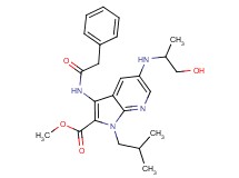 methyl 5-[(2-hydroxy-1-methylethyl)amino]-1-isobutyl-3-[(phenylacetyl)amino]-1H-pyrrolo[2,3-b]pyridine-2-carboxylate