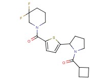 1-({5-[1-(cyclobutylcarbonyl)-2-pyrrolidinyl]-2-thienyl}carbonyl)-3,3-difluoropiperidine