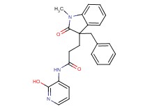 3-(3-benzyl-1-methyl-2-oxo-2,3-dihydro-1H-indol-3-yl)-N-(2-hydroxypyridin-3-yl)propanamide