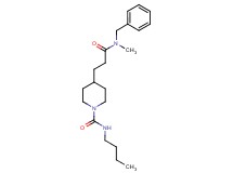 4-{3-[benzyl(methyl)amino]-3-oxopropyl}-N-butyl-1-piperidinecarboxamide