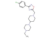 1-(1-{[3-(4-chlorophenyl)-1,2,4-oxadiazol-5-yl]methyl}-4-piperidinyl)-4-ethylpiperazine