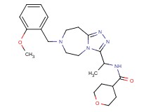 N-{1-[7-(2-methoxybenzyl)-6,7,8,9-tetrahydro-5H-[1,2,4]triazolo[4,3-d][1,4]diazepin-3-yl]ethyl}tetrahydro-2H-pyran-4-carboxamide