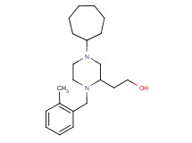 2-[4-cycloheptyl-1-(2-methylbenzyl)-2-piperazinyl]ethanol