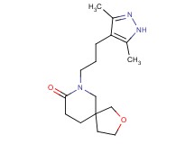 7-[3-(3,5-dimethyl-1H-pyrazol-4-yl)propyl]-2-oxa-7-azaspiro[4.5]decan-8-one