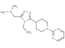 1-[4-ethyl-5-(1-pyrimidin-2-ylpiperidin-4-yl)-4H-1,2,4-triazol-3-yl]-N,N-dimethylmethanamine