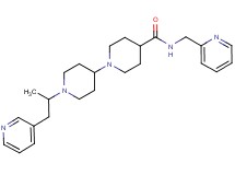 1'-[1-methyl-2-(3-pyridinyl)ethyl]-N-(2-pyridinylmethyl)-1,4'-bipiperidine-4-carboxamide