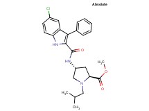 methyl (4R)-4-{[(5-chloro-3-phenyl-1H-indol-2-yl)carbonyl]amino}-1-isobutyl-L-prolinate