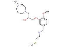 1-[2-methoxy-5-({[2-(methylthio)ethyl]amino}methyl)phenoxy]-3-(4-methyl-1,4-diazepan-1-yl)-2-propanol