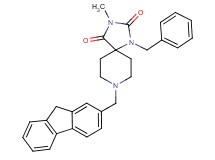 1-benzyl-8-(9H-fluoren-2-ylmethyl)-3-methyl-1,3,8-triazaspiro[4.5]decane-2,4-dione