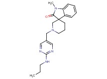 1-methyl-1'-{[2-(propylamino)pyrimidin-5-yl]methyl}spiro[indole-3,3'-piperidin]-2(1H)-one