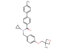 N-cyclopropyl-4'-methyl-N-{4-[(3-methyl-3-oxetanyl)methoxy]benzyl}-4-biphenylcarboxamide