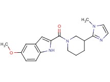 5-methoxy-2-{[3-(1-methyl-1H-imidazol-2-yl)-1-piperidinyl]carbonyl}-1H-indole