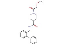 N-(biphenyl-2-ylmethyl)-1-(methoxyacetyl)piperidine-4-carboxamide