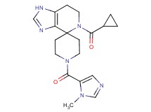 5-(cyclopropylcarbonyl)-1'-[(1-methyl-1H-imidazol-5-yl)carbonyl]-1,5,6,7-tetrahydrospiro[imidazo[4,5-c]pyridine-4,4'-piperidine]